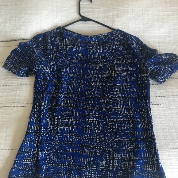 New Banana Republic Black Blue Blouse Top XXSP - Picture 2 of 5